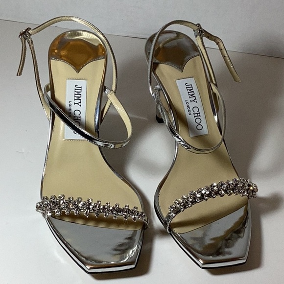 Jimmy Choo
Women's Meira 85 Embellished High Heel Slide Sandals - Picture 7 of 12